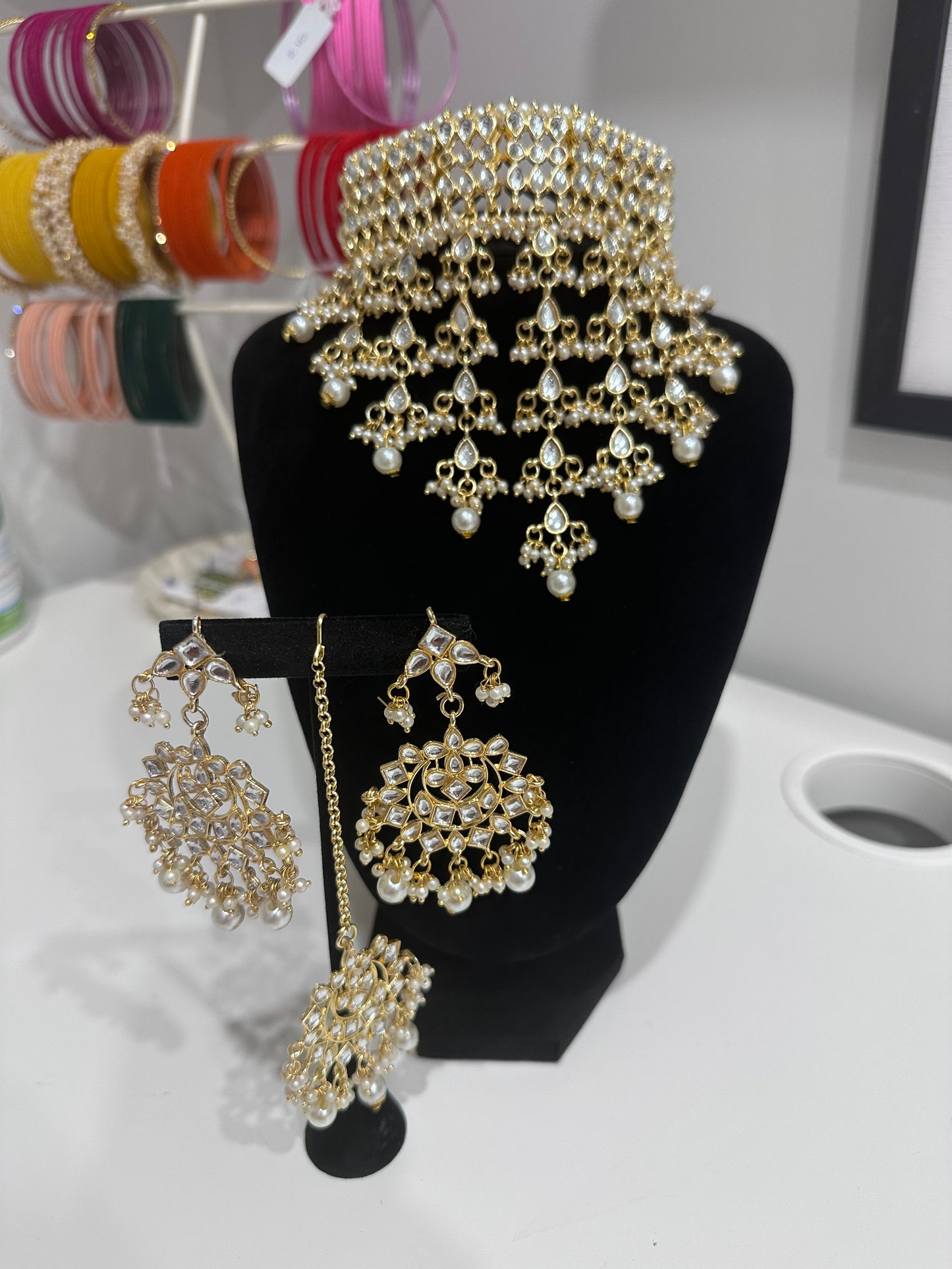 Waterfall Choker Set with tikka