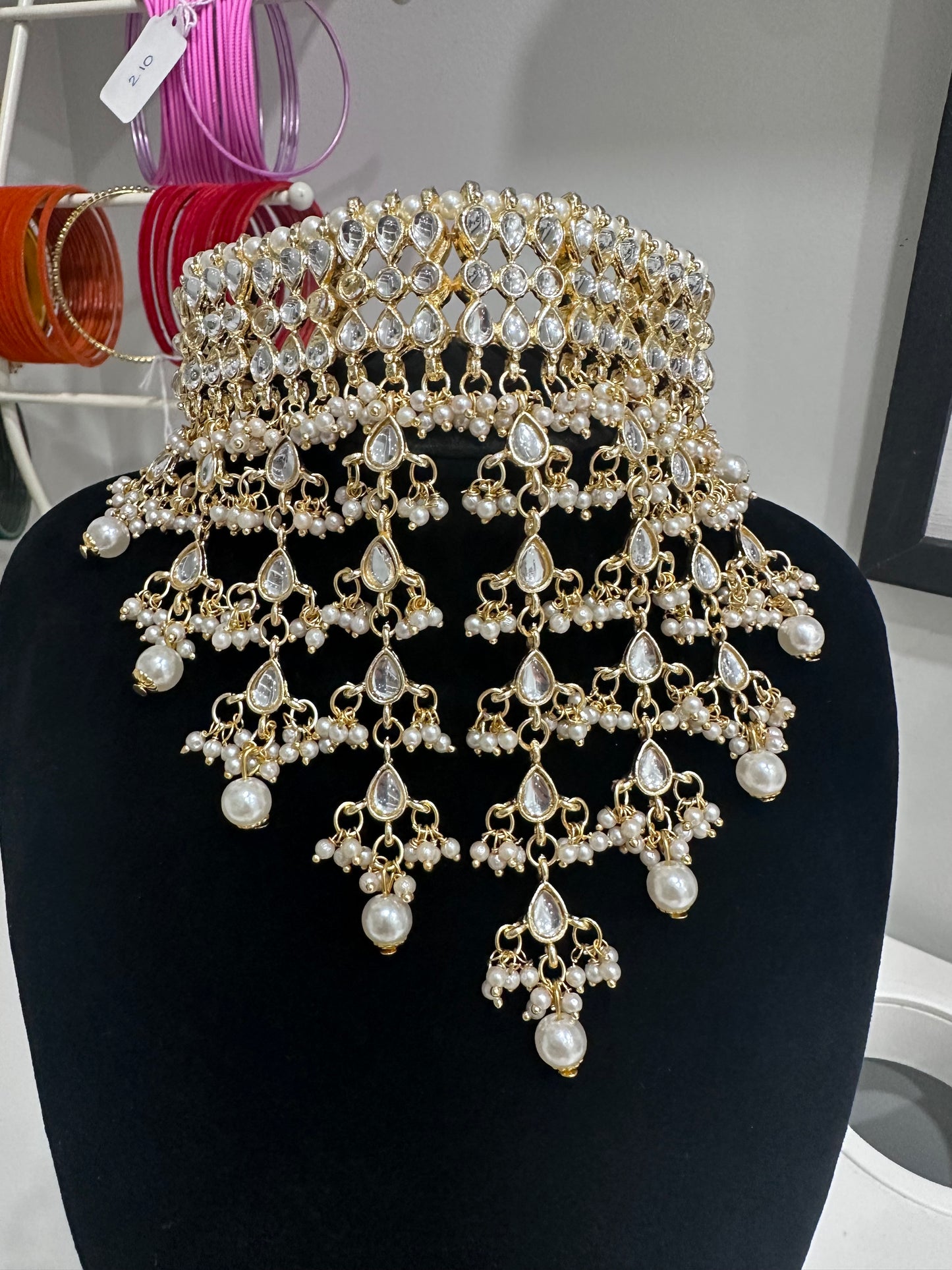 Waterfall Choker Set with tikka