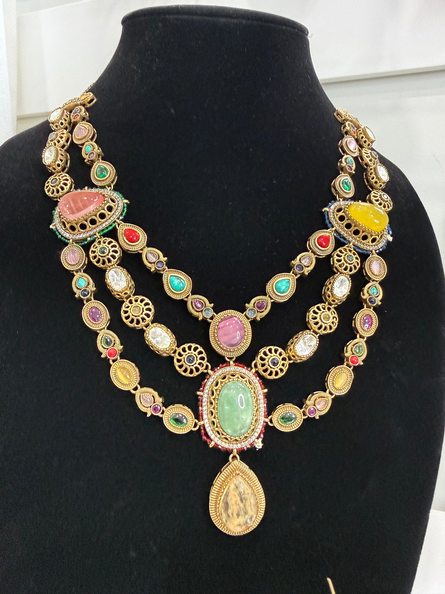 SHOW STOPPER SET - Multi Stone Set - Sabyasachi Inspired