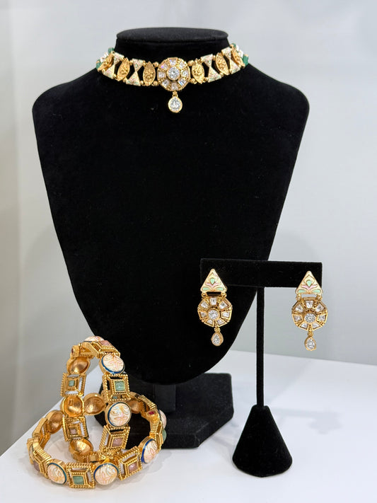 Delicate Meenkari (enamel) Set