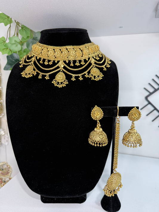 TRENDING: Layered, Gold-Like Set with Tikka