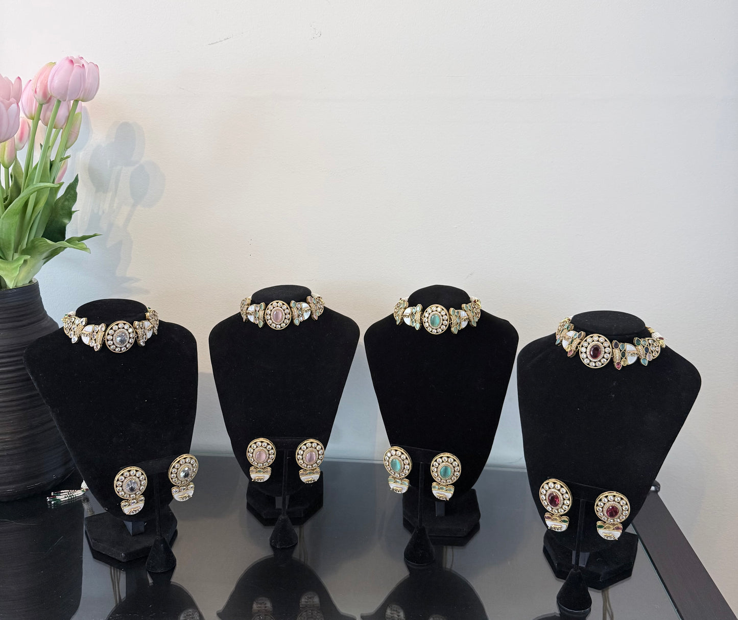Sabyasachi Inspired Choker Set - Pink