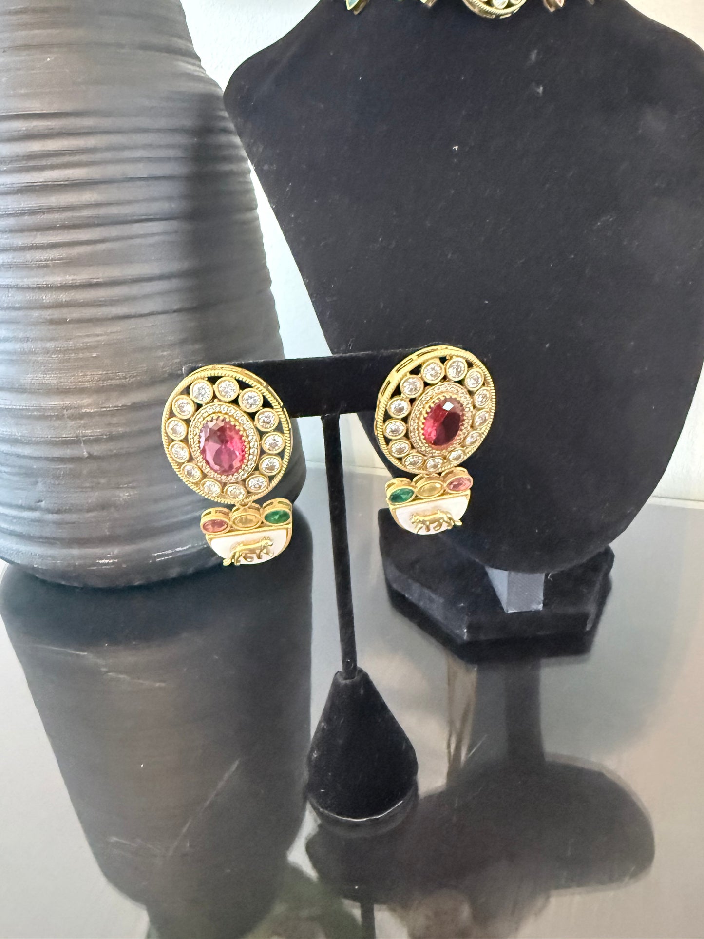 Sabyasachi Inspired Choker Set - Ruby