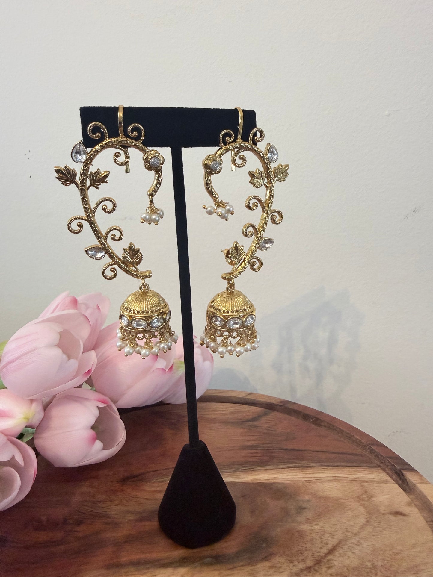 Cuff Style Earrings with Chumki