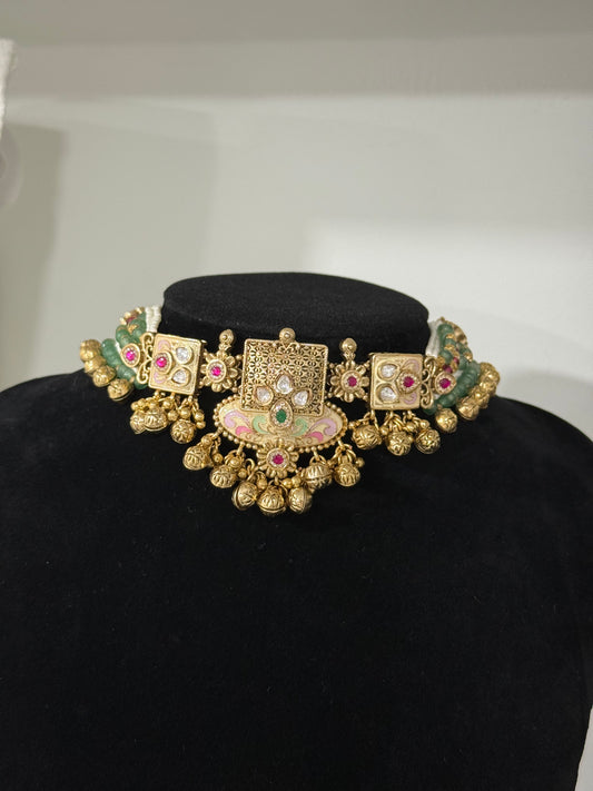 Meenakari/Enamel Chocker Set