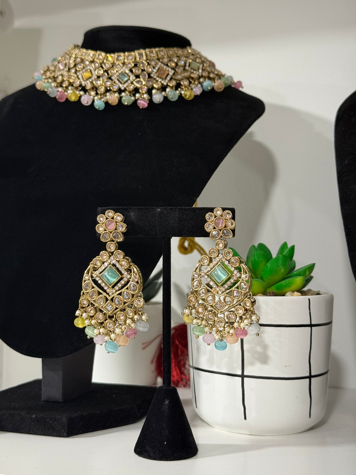 Pastel Multi-Color Set with Tikka