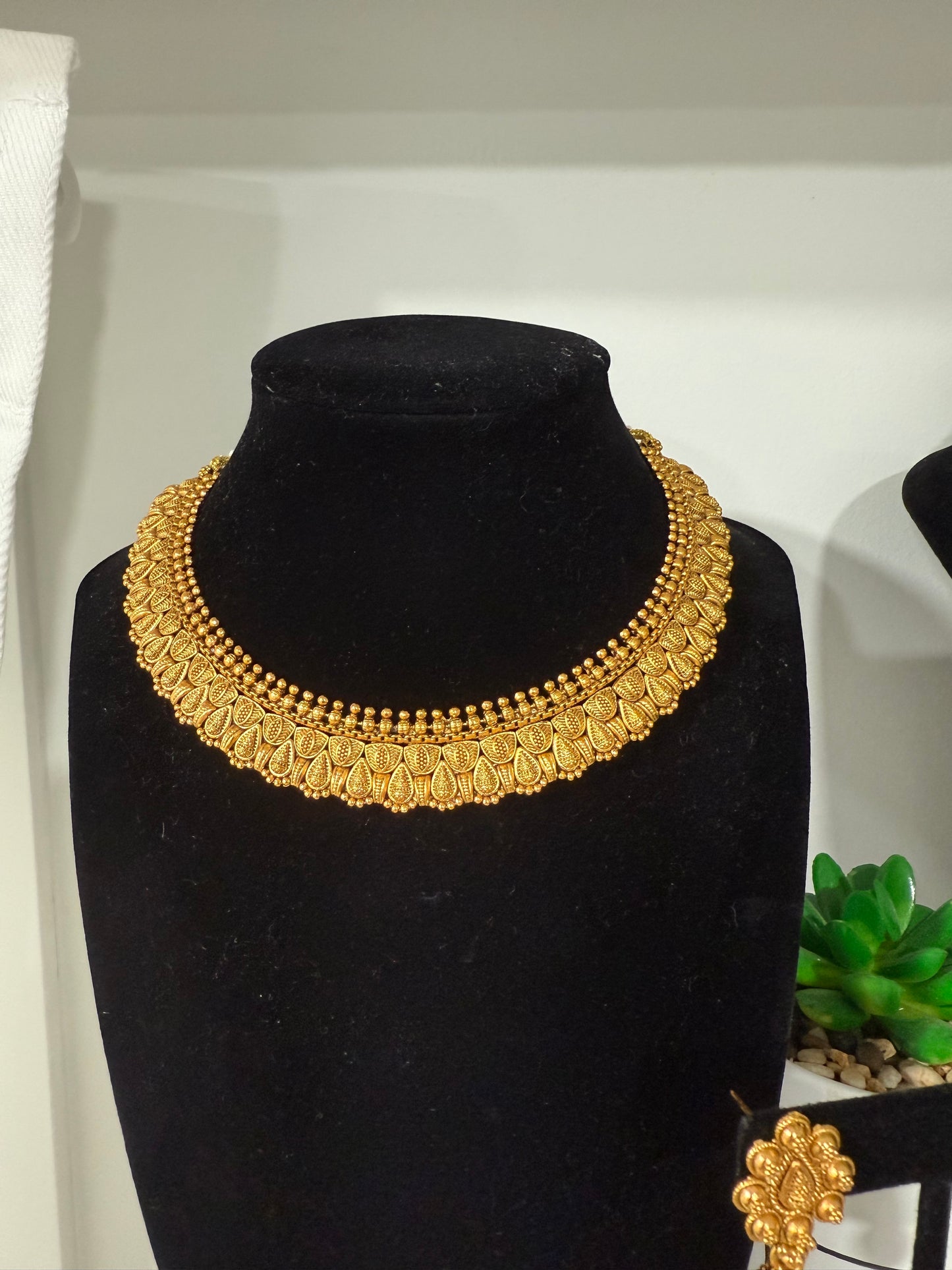 Gold-Like Set with Chumki Earrings