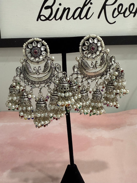 Oxidized Silver Multi-Chumki