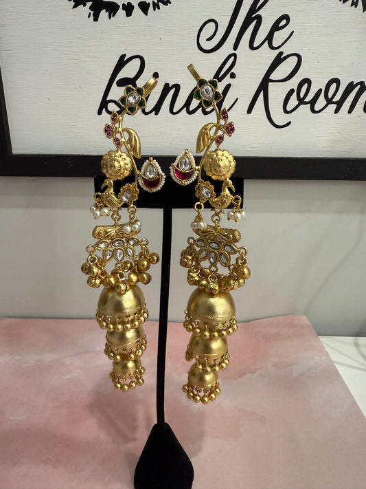 Triple Chumki Ear-Cuff Earrings