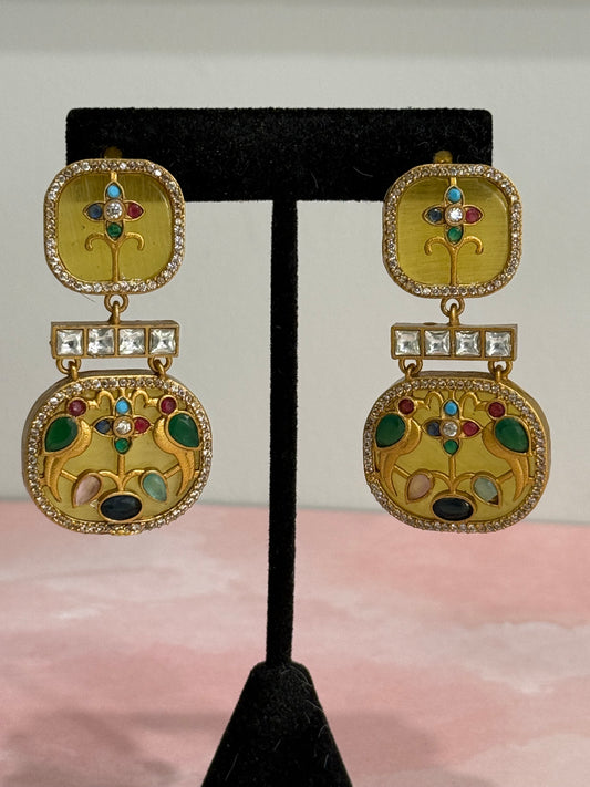 Sabya-Inspired Yellow Earrings