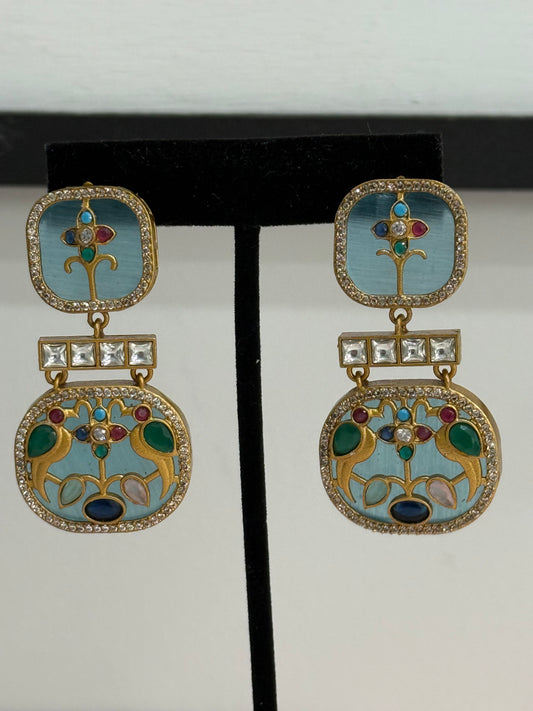 Sabya-Inspired Blue Earrings