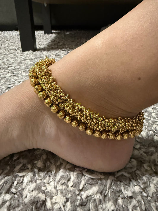 Gold Detailed Payal/Jhanjar