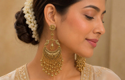 Gold Statement Earrings